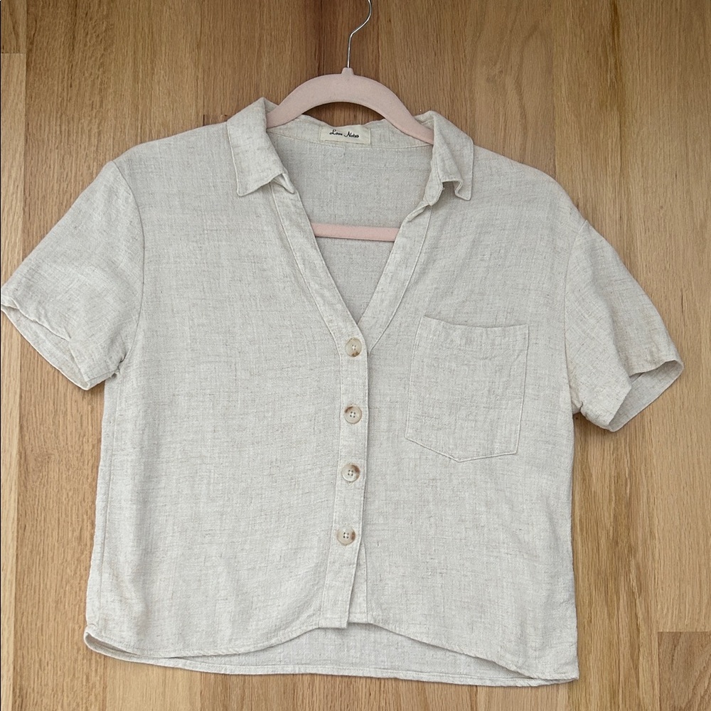 Love Notes Cream Button-Up Blouse